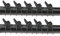 10pcs Hook Keeper Hakenöse Hakenhalter Haken Halterung Fisch Angelgerät Zubehör Schwarz