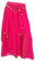 Damen Bauchtanz Rock Tanzrock Pailletten Mit Gummiband Orientalische Plissee Boho Tanzbekleidung Rose 2 Eine Größe