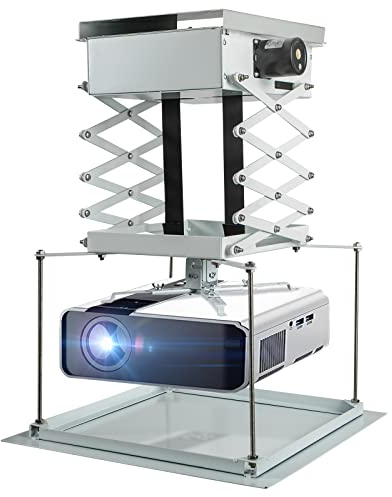 CGOLDENWALL Projecteur Support Motorisé Support de Montage Réglable Double Moteurs avec Plaque de Fixation Charge Maximale 44lb