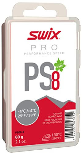 Swix Unisex-Erwachsene PS08-6 Wachs, Rot-Rosa, 2.12 Ounce (Pack of 1)