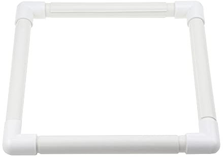 PLCatis Kunststoff Kreuzstichrahmen 1 Stück Quadratische Stickrahmen 28 × 28 cm Stickcliprahmen Clip-Rahmen für Stickerei Quilten Kreuzstich Seide-Malerei