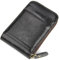 INF Premium Kreditkarten-Etui RFID schwarz, Wallets Portemonnaie Mini Geldbeutel Männer, Kartenbrieftasche mit RFID-Schutz, Kartenetui Herren Brieftasche Geldbörse Kreditkartenfach