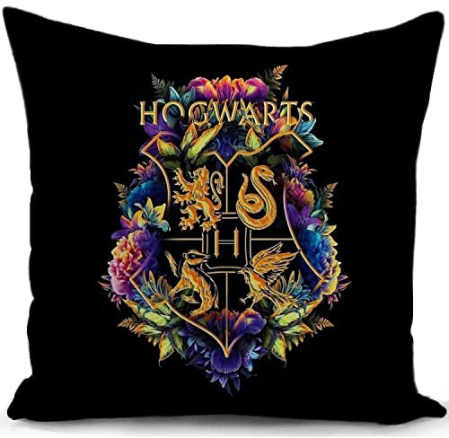 HUASHUZI Kissenbezug Harry Kissen deko Geschenke für sofakissen doppelseitig kissenbezüge dekokissen couchkissen kissenhülle Sofa Schlafzimmer Wohnzimmer Zimmer zierkissen schwarz zubehör