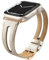 Tuocal Bracelet en cuir compatible avec Apple Watch - 42 mm (Series 10) 41 mm, 40 mm, 38 mm - Bracelet de rechange fin en cuir véritable souple pour iWatch Series 10 9 8 7 6 5 4 3 2 1 SE Sport Edition