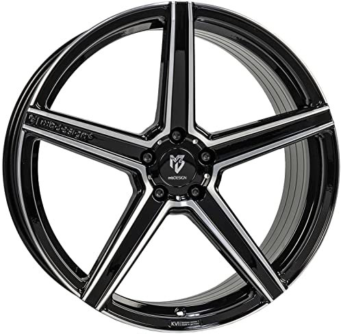 MB Design Felge KV1S 9.5Jx21 ET26 5x112 Glanzschwarz poliert kompatibel mit Porsche Macan