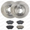 STARK SKBK-10991110 Bremsenset Hinten 268mm - Bremsen Set mit Bremsscheiben und Bremsbeläge Satz