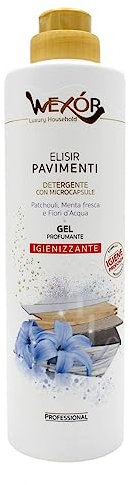 Wexor Elisir Pavimenti Detergente con Microcapsule Patchouli, Menta Fresca e Fiori D'Acqua, 750ml