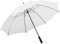 vidaXL Regenschirm Metallstangen Tragbar Stockschirm Golfschirm Partnerschirm Automatik Schirm Wanderschirm Weiß 130cm Stoff Metall
