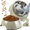 ne&no® Futternapf 2er Set für kleine Hunde und Katzen [Gr. S / 170 ml] Doppelnapf Katze rutschfest | Futternapf Katze | Dog Bowl (S, Taupe)