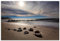ARTland Wanddeko Wandbild Alu Verbundplatte für Innen & Outdoor Bild 120x80 cm Maritime Deko Landschaften Idyll Meer Sand Strand U4VL