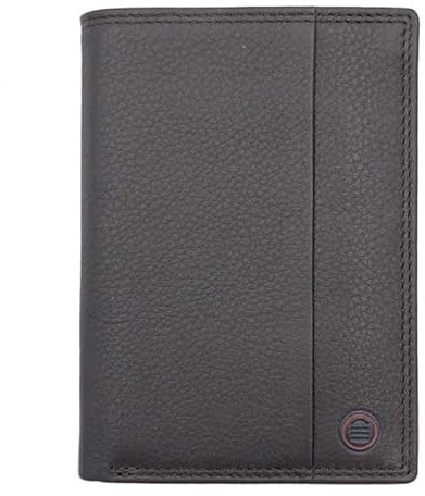 Serge Blanco - Portefeuille en Cuir Homme Vancouver - Chocolat - 9,7 x 13,7 x 1 cm - Marron