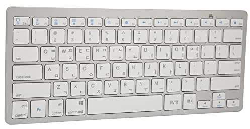 KIMISS Koreanische Tastatur 78 Tasten Ultra Dünne Portable Computer Tastaturen Für OS X, Bluetooth 3.0, ABS Material, Beidhändig, Koreanisch
