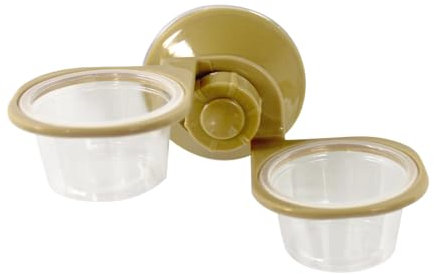 ZONADAH Gamelle pour reptiles, bol à eau remplaçable, bac à eau pour serpent, bac suspendu en plastique, distributeur automatique de nourriture pour reptiles, lézards, hamac pour animaux