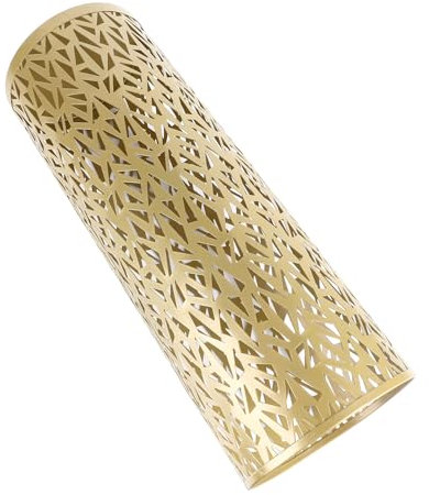 Sonew Porte-parapluie Rond Autoportant en Métal évidé - Support pour Parapluies et Cannes de Marche - Pour Entrée, Maison, Bureau