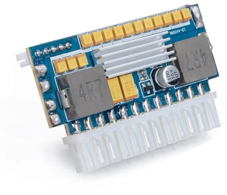 Haztholf 450W 24 12V DC Entrada 450W Salida Realan Mini ITX Pico PSU DC ATX PC Switch DC-DC ATX Alimentación para ordenador