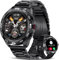 Smartwatch Herren mit Telefonfunktion,1.32'' HD Touchscreen Outdoor Sportuhr Smartwatch mit 20+ Sportmodi,24/7 Herzfrequenz/Schlafmonitor,5ATM Wasserdicht Schrittzähler,300mAh Batterie für Android iOS