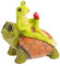 OFFSCH Resin Frosch Figurine Für Garten Dekoration Handgefertigte Frosch Statue Mit Feinen Details Für Desktop Oder Outdoor Lebendige Farben Leicht Und