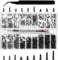 Lyeteung 500 PCS 18 Sizes M1.2/M1.4/M2 Tiny Micro Repair Screw Kit, Electronic Repair Micro Screws, Tiny Micro Screws Set, with Screwdriver and Tweezers, for Spectacles, Laptop, Watches, Black