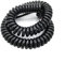 COQALINEX Spring Telescopic Spiral Cable,Coiled Cable,Black Multi 2/3/4/6/8 Core Wire,Can Extend The Tensile Wires, Spring Spiral Cable Pins 0.2mm-1.5mm Power Cord(6 Core,17 AWG 1.0mm)