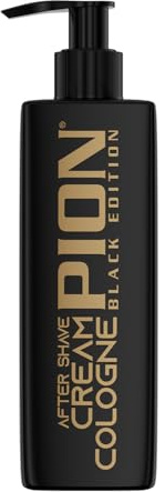 Pion Black Edition PCC3 Golden After Shave Cream Cologne 200 ml - Relaxing Cream Cologne für Herren - Beruhigender, Entspannender und Kühlender Aftershave- Privater und Professioneller Gebrauch