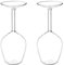 Sxmrmnx 2 copas de vino de tallo boca abajo, copas de vino con tallo invertido
