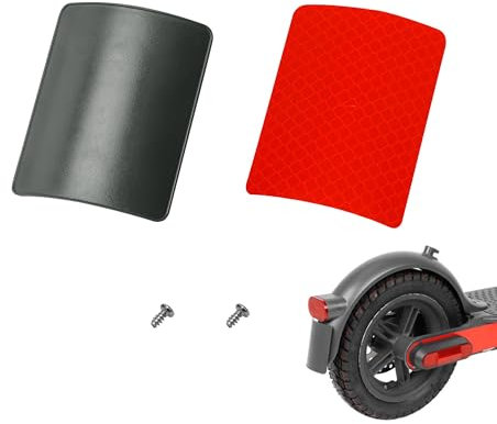 YJFY E Scooter Kennzeichenhalter E Scooter Nummernschild Halterung Nummernschildhalter für E Scooter E Roller Kennzeichenhalterung Mit reflektierendem Aufkleber und Schrauben für M365 Pro2 (Schwarz)