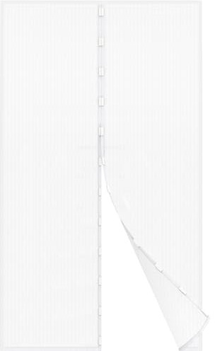 jarolift Moustiquaire de balcon Moustiquaire sans percer avec fermeture magnétique, à découper, 110 x 220 cm (l x h), Blanc