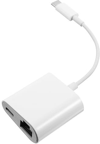 CAXUSD 100m Type c to Ethernet Adapter Wired Network Converter Compatible with Usb-c Devices No Driver Required Durable Design for Stable Connection