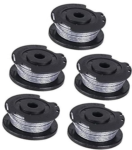 MEXWLOP Bobine de Fil de Coupe-Bordures Bosch Art 23 26 SL 4 m x 1,65 mm, 5 pièces Bobine de Tondeuse à Gazon