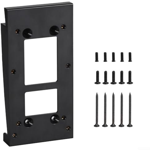 Niceminiwall Rings Compatible Doorbell Mount Siding Angle Adjustment Bracket for Video Doorbell 2 3 Plus 4 Battery Doorbell Pro Plus, ABS Plastic Wall Mount Kit