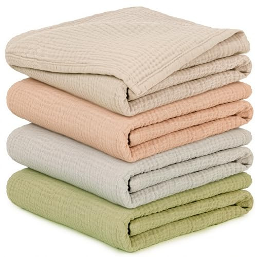 Mulltücher Baby - 4 Stück Spucktücher Baby Baumwolle für Jungen und Mädchen, Weich, Atmungsaktiv und Extrem Saugfähig, Ideal zum Reinigen, Abwischen und Abdecken von Neugeborenen, 60x60cm Rosa&Grau