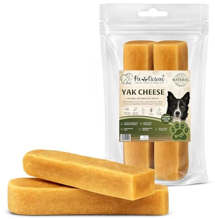 Pawlicious Himalayan Yak Chews For Dogs Extra Large, Pack of 2 150g Each, Natural Milk Cheese Dog Chews, Long-Lasting Hard Chews for Medium and Large Dogs, Natural Dog Treats