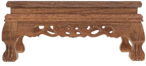 DOITOOL Wooden Plant Stand Small Size Plant Pot Riser for Outdoor Garden and Indoor Use