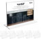 HMF 46924 Présentoir de Table Acrylique Double D'annonce | 10 Pièces | DIN A5 Format Paysage | Transparent