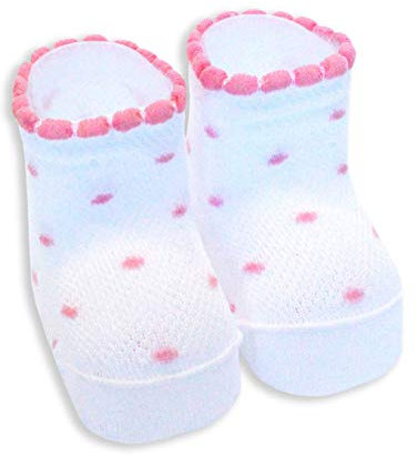 Best Calze Scarpina da neonato in cotone filo di scozia mod. Aurora, TG. 000 (13-14) - Made in Italy