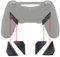 eXtremeRate Ersatz Dawn Remap Tasten Rückseite Knöpfe für ps4 Controller Ersatzteile Back Buttons K1 K2 K3 K4 Paddles für ps4 Controller Programmierbares Dawn Remap Kit-Grau