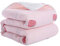 Hayisugal Kinder Decke 6-lagig Babydecke aus 100% Baumwolle - kuschelige Baumwolldecke Ideal als Kinderwagendecke, Erstlingsdecke, Bettdecke oder Kuscheldecke, Rosa Erdbeere, 120x150cm