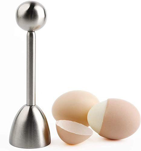Oeuf dur dur Cracker Cracker Topper en acier inoxydable Shell séparateur Remover Eggs Cutter
