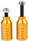 HomeDecTime Roller Stunt Pegs Set 2pcs Aluminiumlegierung Roller Pegs & 2 Stück Carbon - Gold