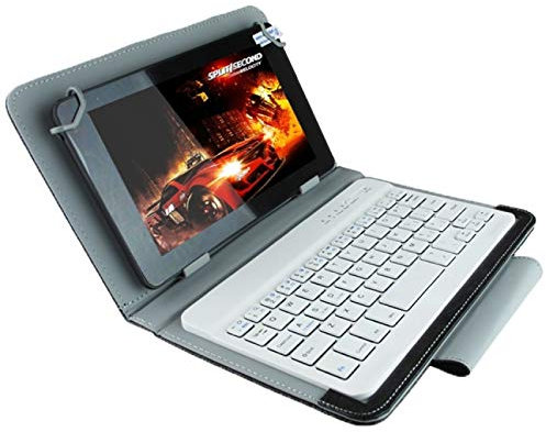 LICHONGGUI Tastiera Bluetooth Universale con Custodia in Pelle e Supporto per Ainol/PIPO/Ramos 7,0 Pollici/Tablet PC da 7,8 Pollici / 8.0 Pollici (Colore : Black)