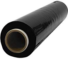 Netuno 1 rouleau de film étirable noir 23 microns 500mm 2,5kg film pour palettes emballage étirable rouleau de plastique extensible pour emballer colis protection plastique emballage déménagement
