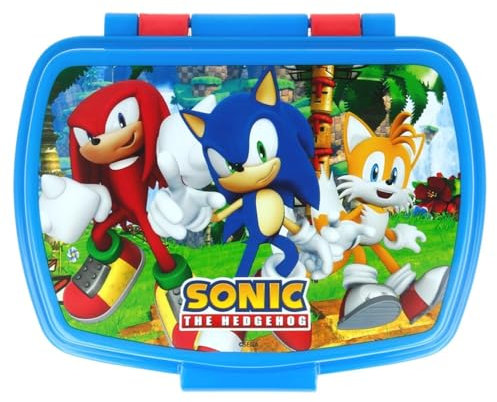 ALMACENESADAN 3313; Sandwichera rectangular multicolor Sonic; producto de plástico, reutilizable; Dimensiones Interiores 16,5x11,5x5,5 cm; libre BPA