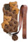SGVAHY Cute iPhone 13 Pro Max Case with Lanyard Keychain, Kawaii 3D Cartoon Bear Cookie Soft Silicone Shockproof Protective Case for Women Girls - Khaki