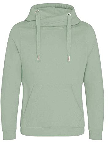 AWDis Just Hoods JH021 Unisex Nacken die Kreuzung Kapuzenpullover - Staubiges Grün - XL