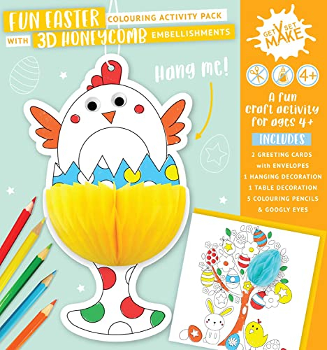Kit cadeau de Pâques avec motif poussin dans un coquetier