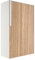 Briefkasten, Design Wandbriefkasten Faro Weiß mit Holzdekor-Front - Bravios