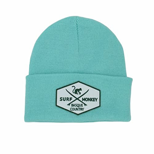 DRESSED IN MUSIC PLAY WITH ME, Surf Monkey®, Mütze mit Saum für Herren/Damen - Einheitsgröße, Minzgrün, OneSize