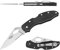 Firebird GANZO F759MS-BK Cuchillo Plegable de Bolsillo Hoja de Acero 440C 75 mm Mango Antideslizante con Clip Camping Caza Pesca Cuchillo de Bolsillo al Aire Libre 67g (Noir)