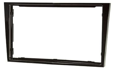 Audioproject A372.2 - Autoradio Radioblende Doppel DIN kompatibel für OPEL Corsa D Astra H Zafira B Tigra Antara Vivaro 2-DIN Einbaurahmen Blende dunkelgrau metallic