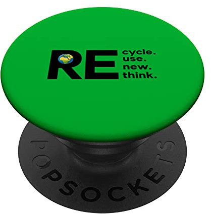 Recycle Reuse Renew Rethink Shirt für Damen, Herren, Kinder, Mädchen PopSockets mit austauschbarem PopGrip